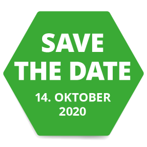 Text: "Save The Date – 14. Oktober 2020"Anmeldestart bei INDUSTRIE INTOUCH Thüringer Wald 2020