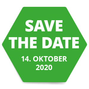 Text: "Save The Date – 14. Oktober 2020"Anmeldestart bei INDUSTRIE INTOUCH Thüringer Wald 2020