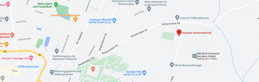 Standortkarte Schaeffler Industrial Drives AG & Co. KG für INDUSTRIE INTOUCH Thüringer Wald